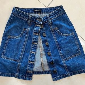 Stradivarius Jean Skirt